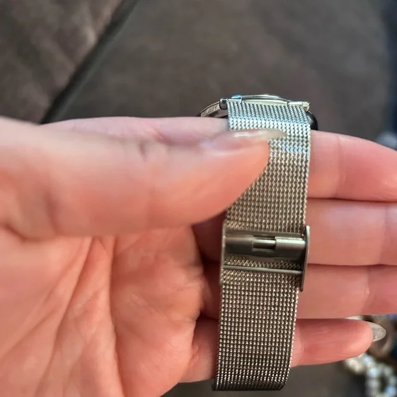 michael kors mk3367 darci silver mesh s/steel crystal pave ladies classic watch - Picture 6 of 6